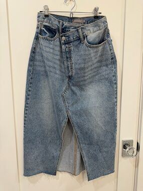 Light Blue Denim Skirt
